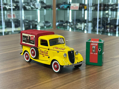 Ford Coca Cola Delivery 1935 – Yellow – 1:24 Diecast (Full Opening)