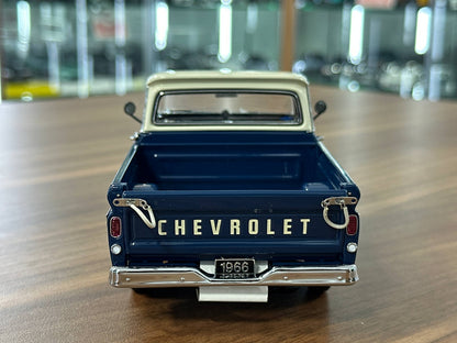 Chevrolet C10 Pickup Truck 1966 – Dark Blue – 1:24 Diecast (Full Opening)