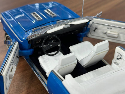 Chevrolet Camaro SS Convertible 1969 – Blue – 1:24 Diecast (Full Opening)