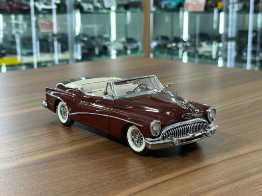 Buick Skylark Convertible 1953 – Burgundy Metallic Brown – 1:24 Diecast (Full Opening)