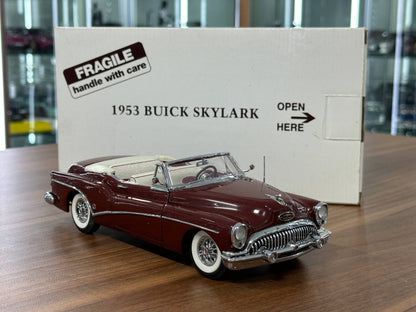Buick Skylark Convertible 1953 – Burgundy Metallic Brown – 1:24 Diecast (Full Opening)