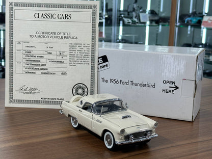 The Danbury Mint Ford Thunderbird 1956 – Cream – 1:24 Diecast Model (Full Opening, Limited Edition)