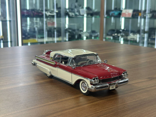The Danbury Mint Mercury Turnpike Cruiser 1957 – Red with Ivory Top – 1:24 Diecast Model (Full Opening, Limited Edition)