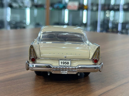 The Danbury Mint Plymouth Fury Hard Top 1958 – Champagne Beige Metallic – 1:24 Diecast Model (Full Opening, Limited Edition)