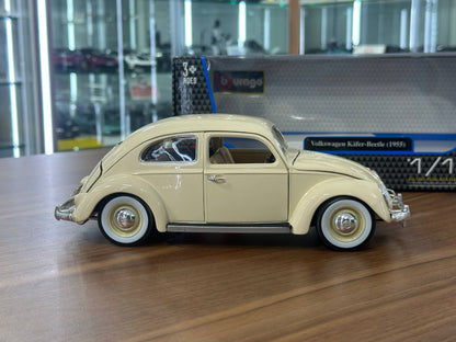 1/18 Diecast Bburago Volkswagen Käfer Beetle (1955) in Beige