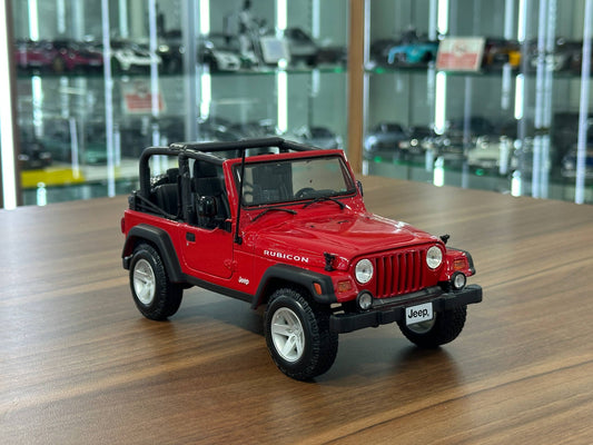 1/18 Diecast Maisto Jeep Wrangler Rubicon in Red