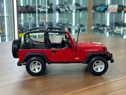 1/18 Diecast Maisto Jeep Wrangler Rubicon in Red