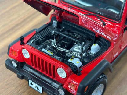 1/18 Diecast Maisto Jeep Wrangler Rubicon in Red