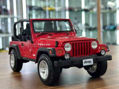 1/18 Diecast Maisto Jeep Wrangler Rubicon in Red