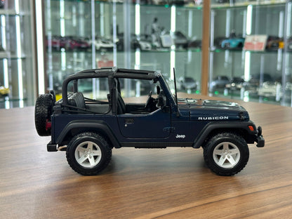 1/18 Diecast Maisto Jeep Wrangler Rubicon in Dark Blue
