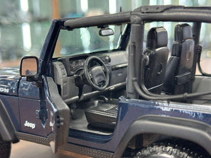 1/18 Diecast Maisto Jeep Wrangler Rubicon in Dark Blue