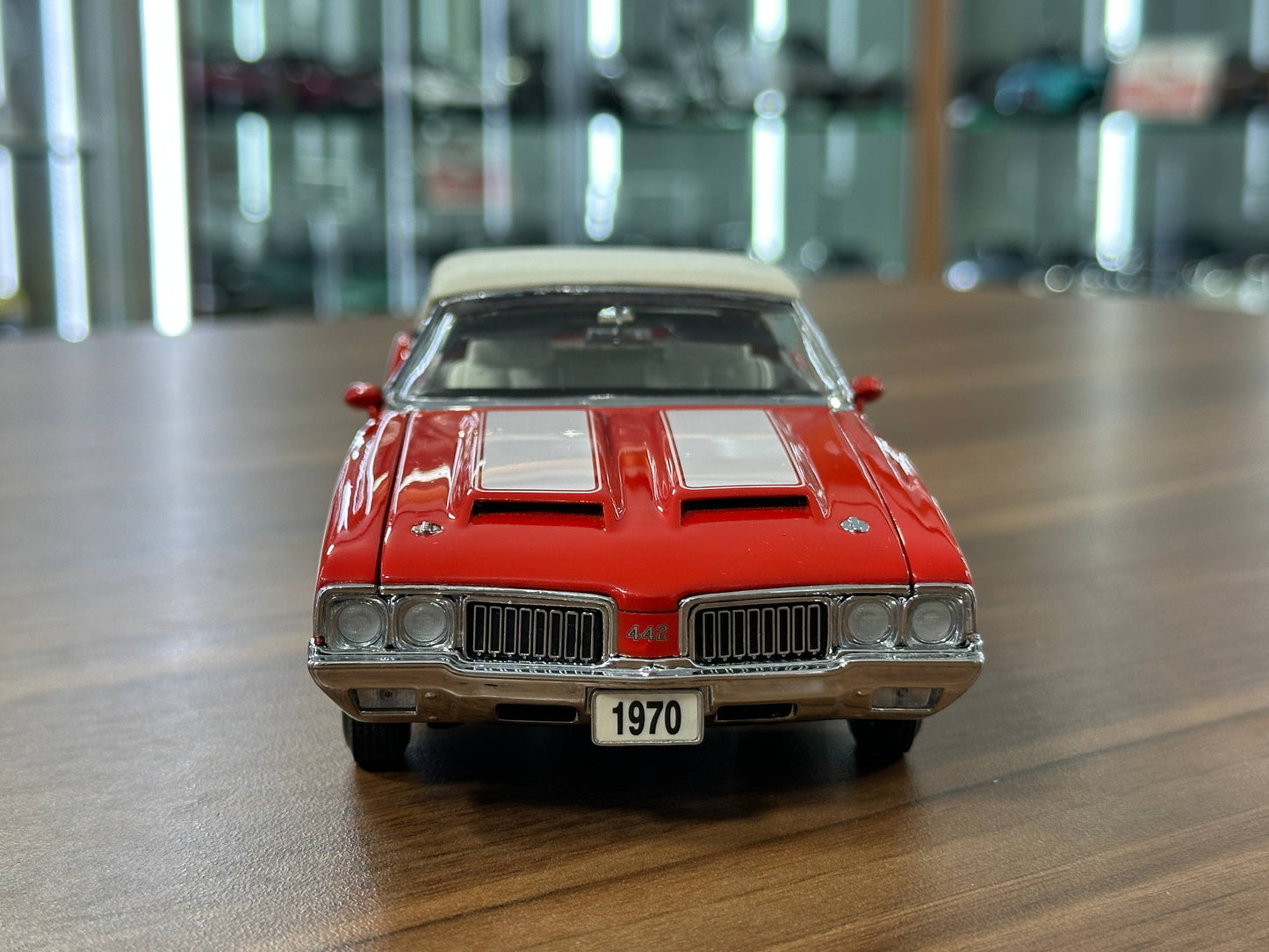 Danbury Mint Oldsmobile 442 W30 1970 – 1/24 Diecast Rally Red/White