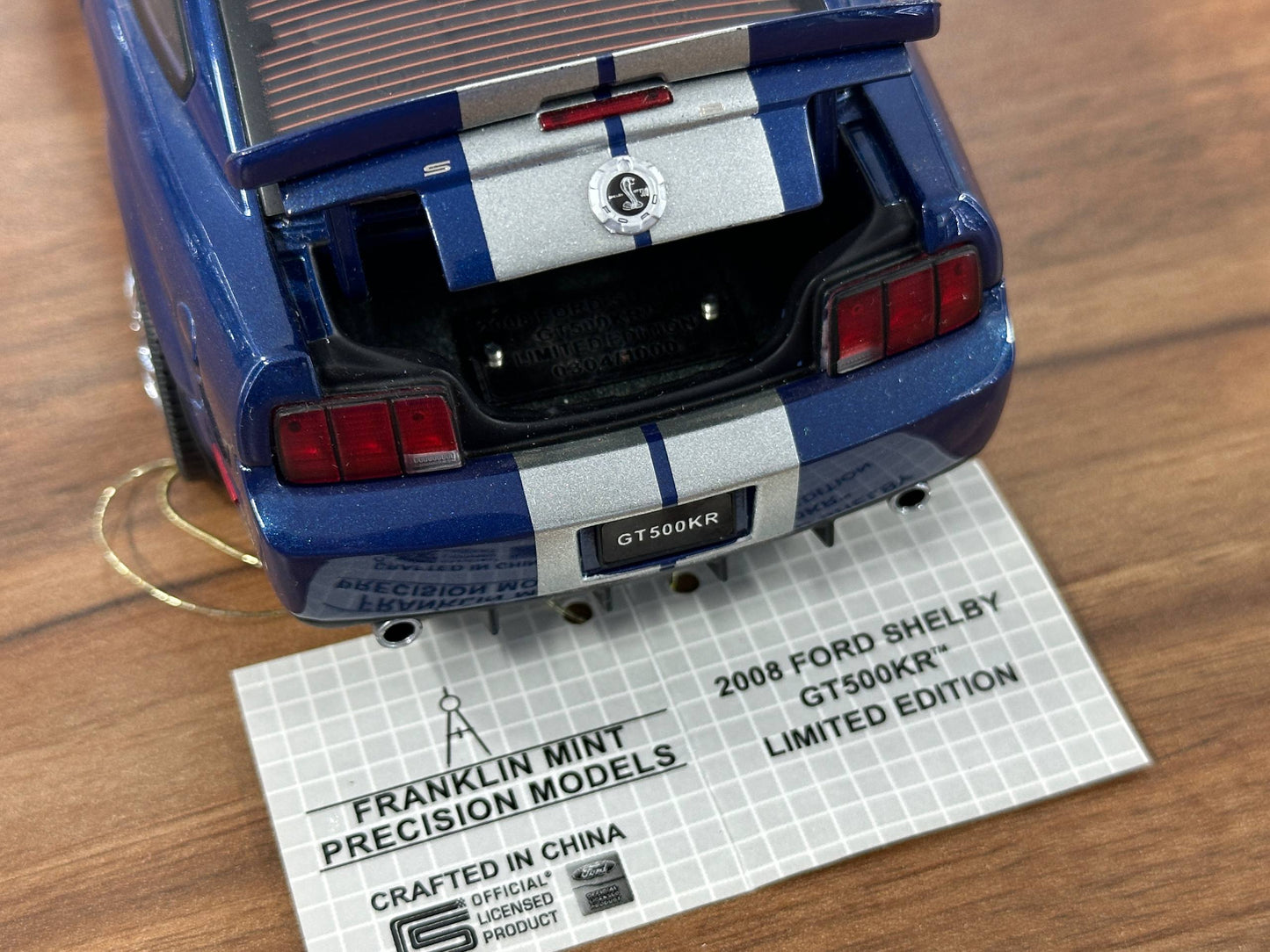 Franklin Mint Ford Mustang Shelby 2008 – 1/24 Diecast Dark Blue (Limited Edition)