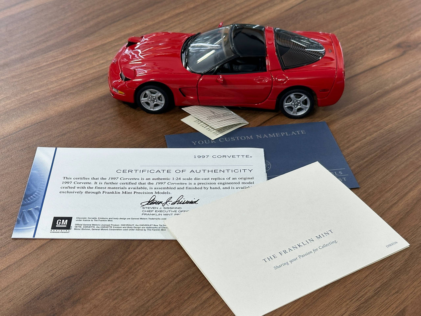 Franklin Mint Chevrolet Corvette 1997 – 1/24 Diecast Red