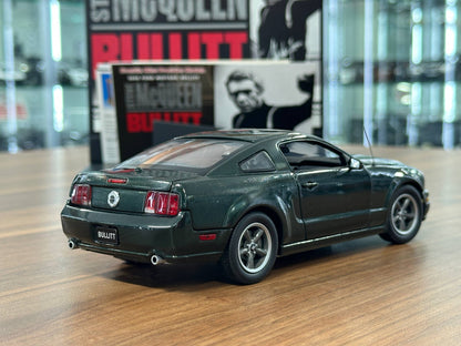 Franklin Mint Ford Mustang McQueen Bullitt 2008 – 1/24 Diecast Dark Green (Limited Edition)