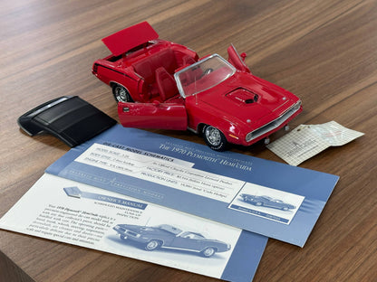 Franklin Mint Plymouth Hemicuda Convertible 1970 – 1/24 Diecast Red