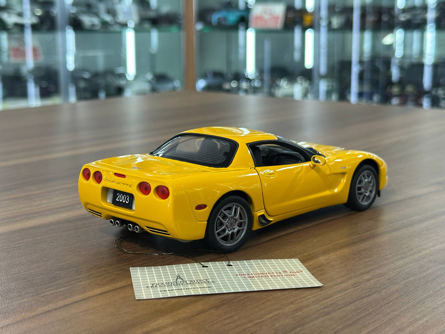 Franklin Mint Chevrolet Corvette 2003 – 1/24 Diecast Yellow (Limited Edition)