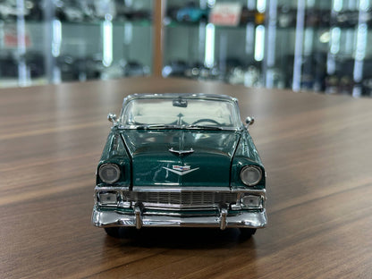 Franklin Mint Chevrolet Bel Air Convertible 1956 – 1/24 Diecast Green/White