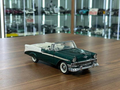 Franklin Mint Chevrolet Bel Air Convertible 1956 – 1/24 Diecast Green/White