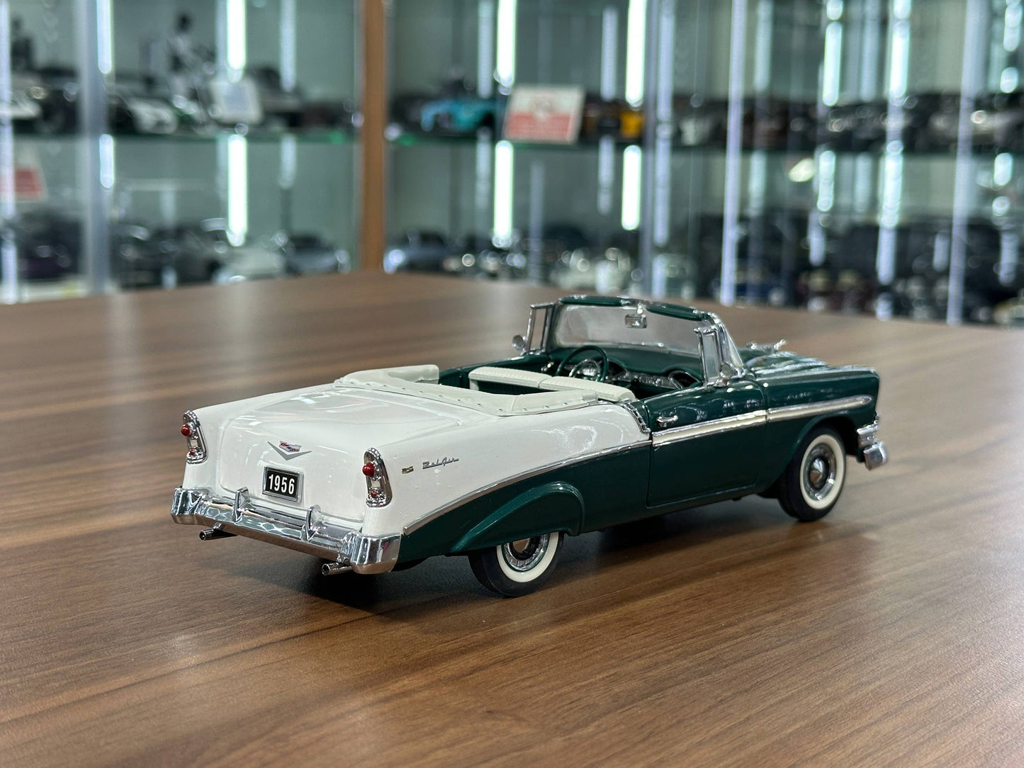 Franklin Mint Chevrolet Bel Air Convertible 1956 – 1/24 Diecast Green/White