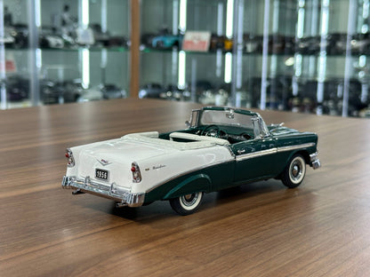 Franklin Mint Chevrolet Bel Air Convertible 1956 – 1/24 Diecast Green/White