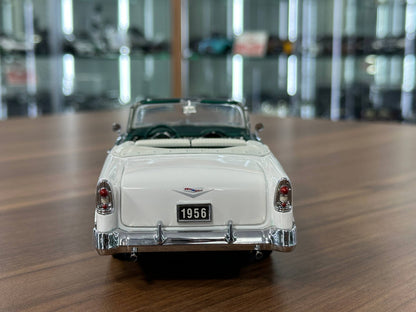 Franklin Mint Chevrolet Bel Air Convertible 1956 – 1/24 Diecast Green/White