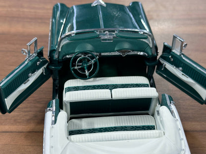 Franklin Mint Chevrolet Bel Air Convertible 1956 – 1/24 Diecast Green/White