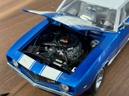 Franklin Mint Chevrolet Camaro Coupe 1969 – 1/24 Diecast Blue (Limited Edition)