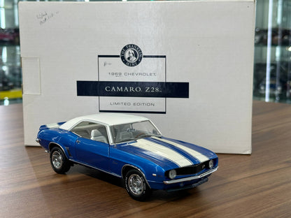 Franklin Mint Chevrolet Camaro Coupe 1969 – 1/24 Diecast Blue (Limited Edition)