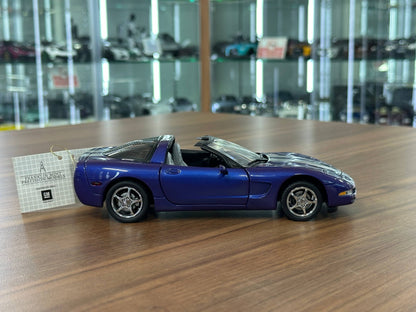Franklin Mint Chevrolet Corvette Platinum Convertible 2000 – 1/24 Diecast Dark Blue (Limited Edition)
