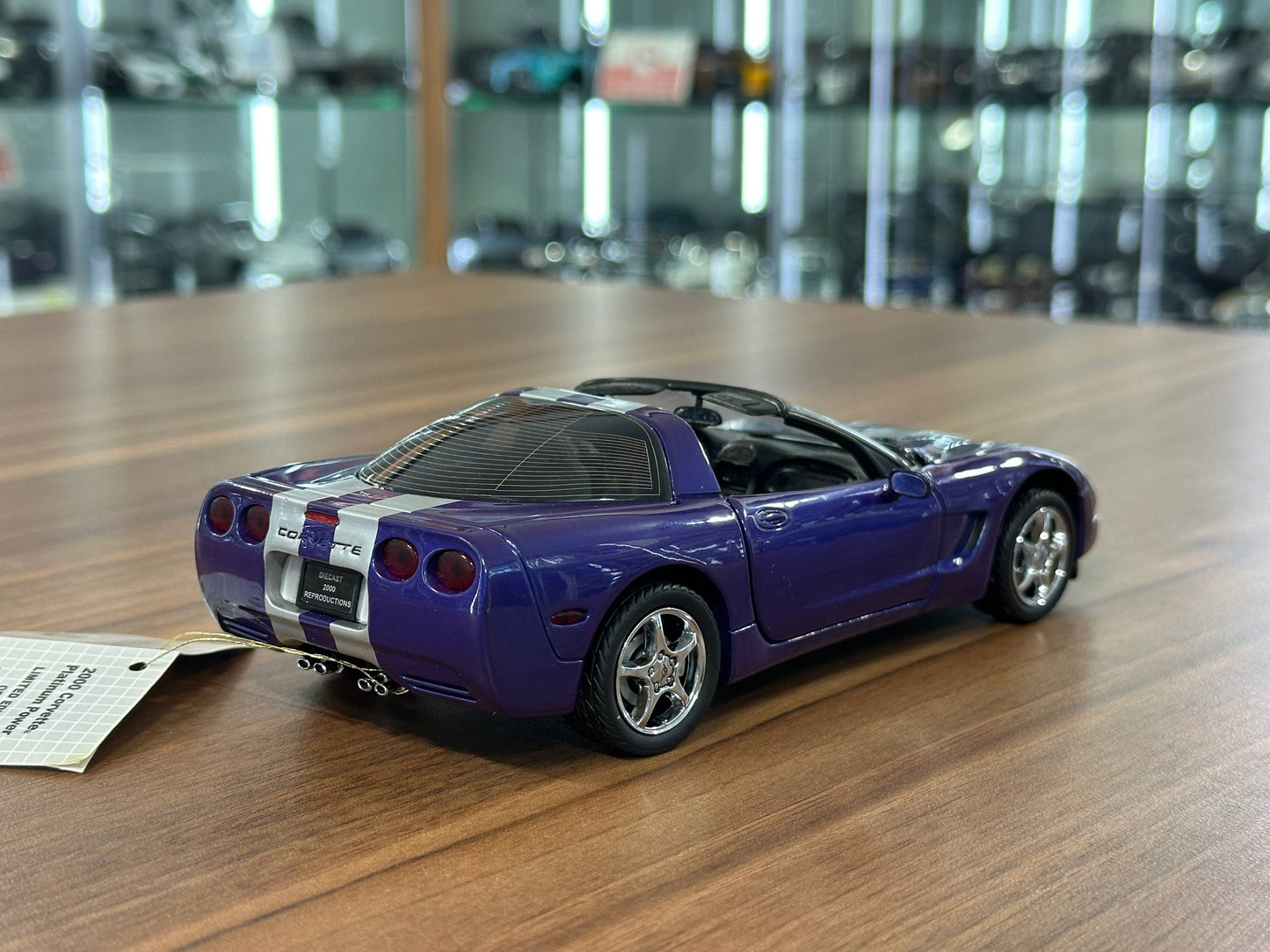Franklin Mint Chevrolet Corvette Platinum Convertible 2000 – 1/24 Diecast Dark Blue (Limited Edition)
