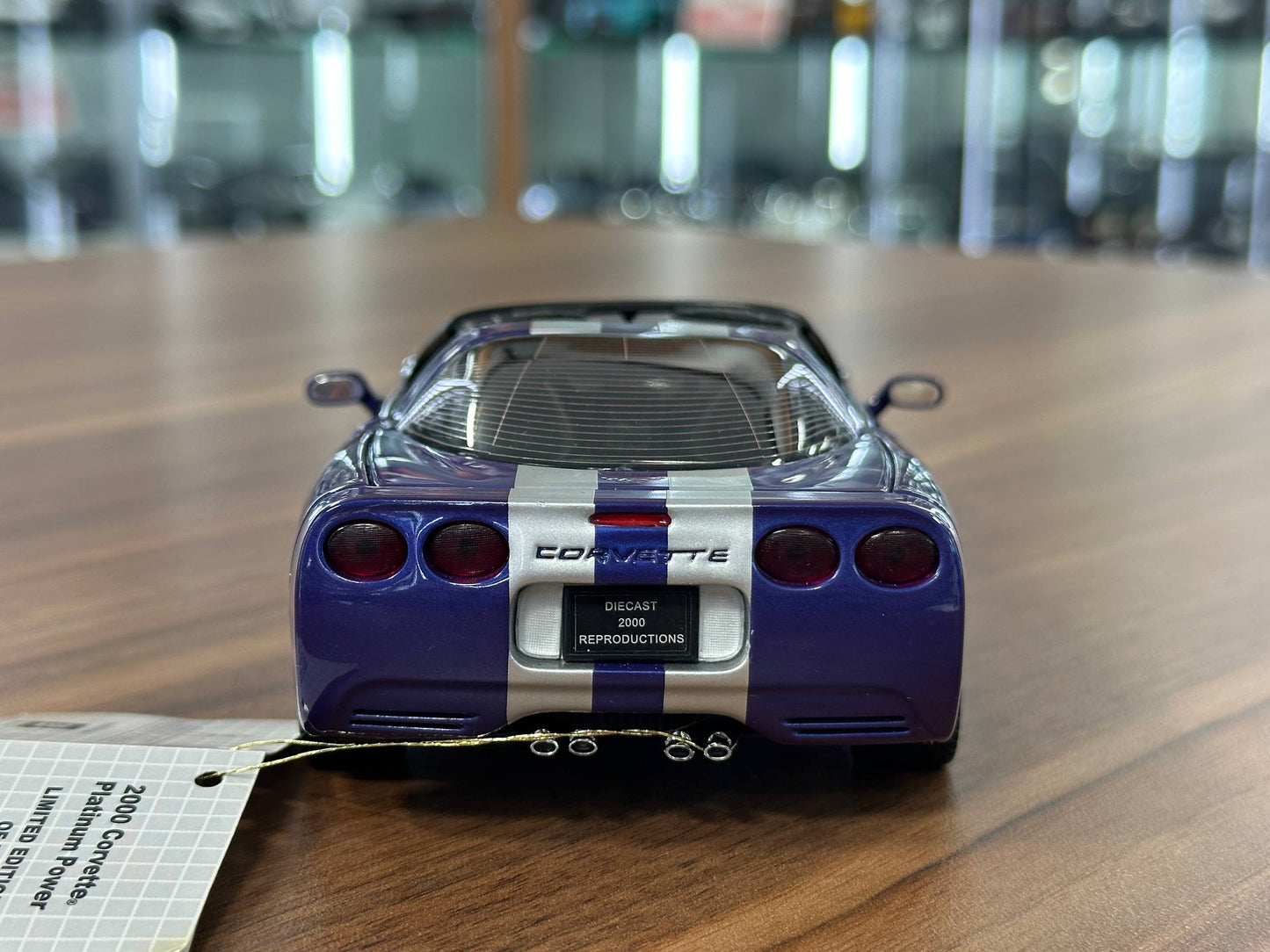 Franklin Mint Chevrolet Corvette Platinum Convertible 2000 – 1/24 Diecast Dark Blue (Limited Edition)