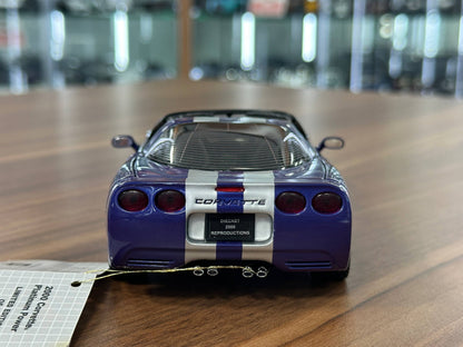 Franklin Mint Chevrolet Corvette Platinum Convertible 2000 – 1/24 Diecast Dark Blue (Limited Edition)