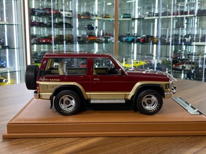 Nissan PATROL Y60 1994 Dark Red / Gold by Old School Models (1/18 Resin)- Limited 70 pcs