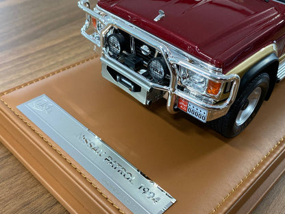 Nissan PATROL Y60 1994 Dark Red / Gold by Old School Models (1/18 Resin)- Limited 70 pcs