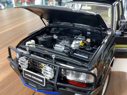 KengFai Toyota Land Cruiser 80 1:18 diecast model in black – full opening collectible for Dubai collectors