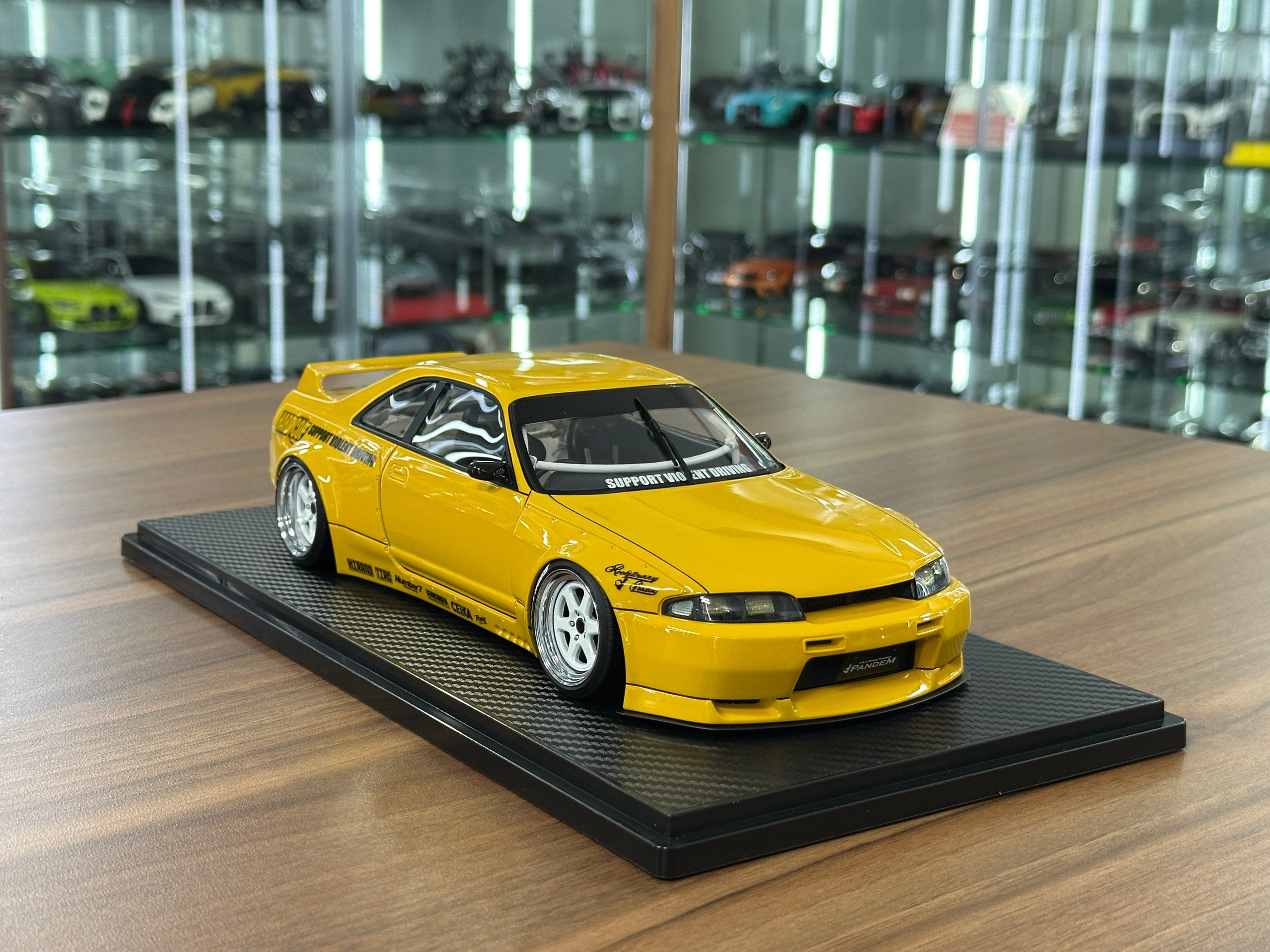 Nissan Skyline GT-R R33 Pandem Yellow 1/18 Resin Model – dturman.com