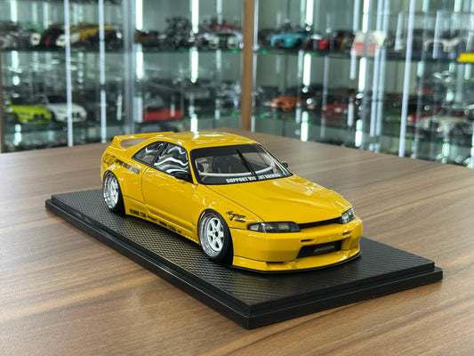 1/18 Resin Ignition Model Nissan Skyline GT-R R33 Pandem – Yellow