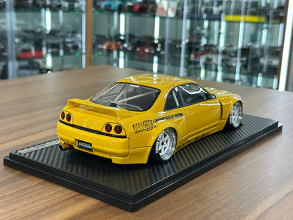 1/18 Resin Ignition Model Nissan Skyline GT-R R33 Pandem – Yellow