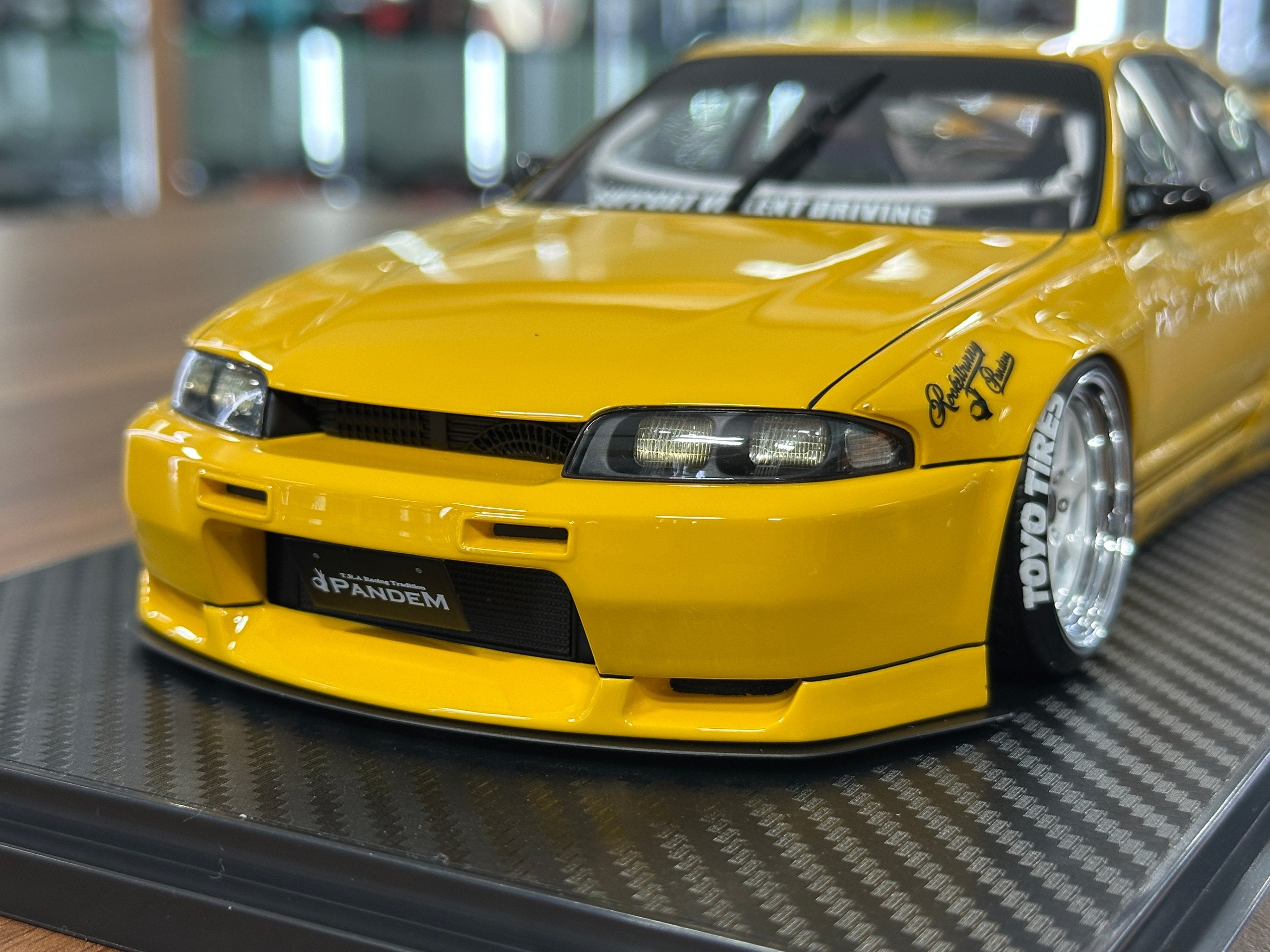 Nissan Skyline GT-R R33 Pandem Yellow 1/18 Resin Model – dturman.com