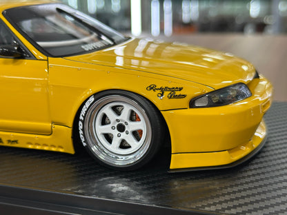 1/18 Resin Ignition Model Nissan Skyline GT-R R33 Pandem – Yellow