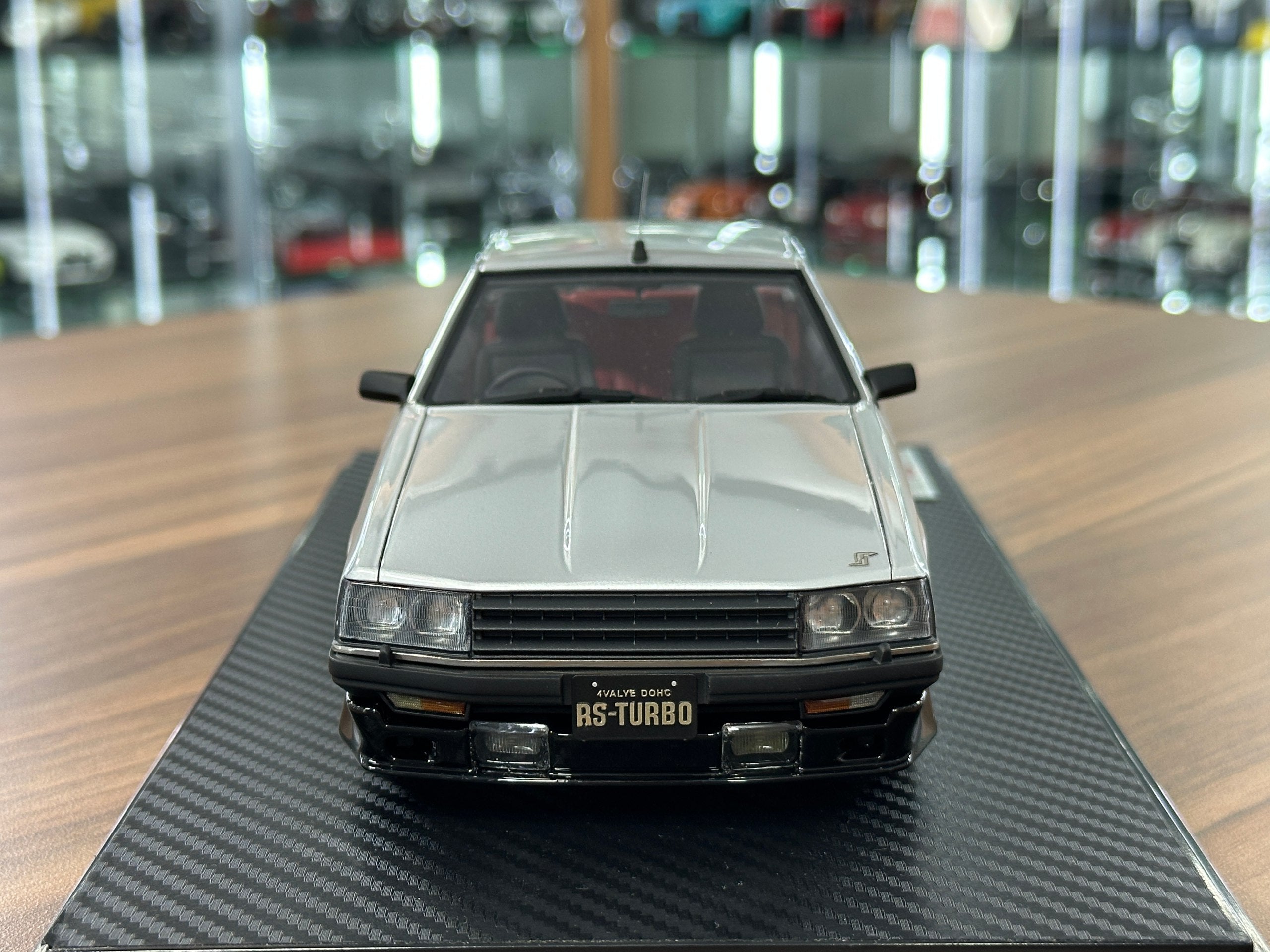 Nissan Skyline GT-R RS-Turbo R30 Silver/Black Resin Model