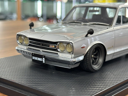 1/18 Resin Ignition Model Nissan Skyline 2000 GT-R PGC10 – Silver