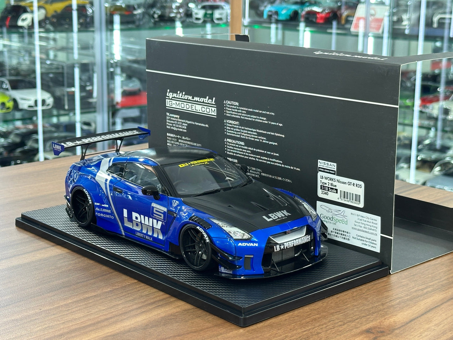 1/18 Resin Ignition Model LB-WORKS Nissan GT-R R35 – Type 2 Blue