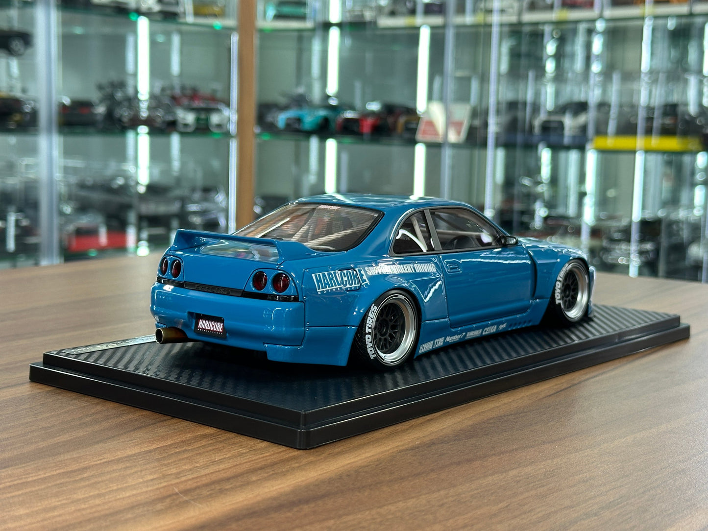 1/18 Resin Ignition Model Nissan Skyline GT-R R33 Pandem – Blue