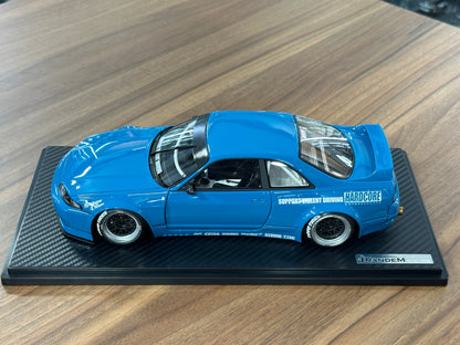 1/18 Resin Ignition Model Nissan Skyline GT-R R33 Pandem – Blue