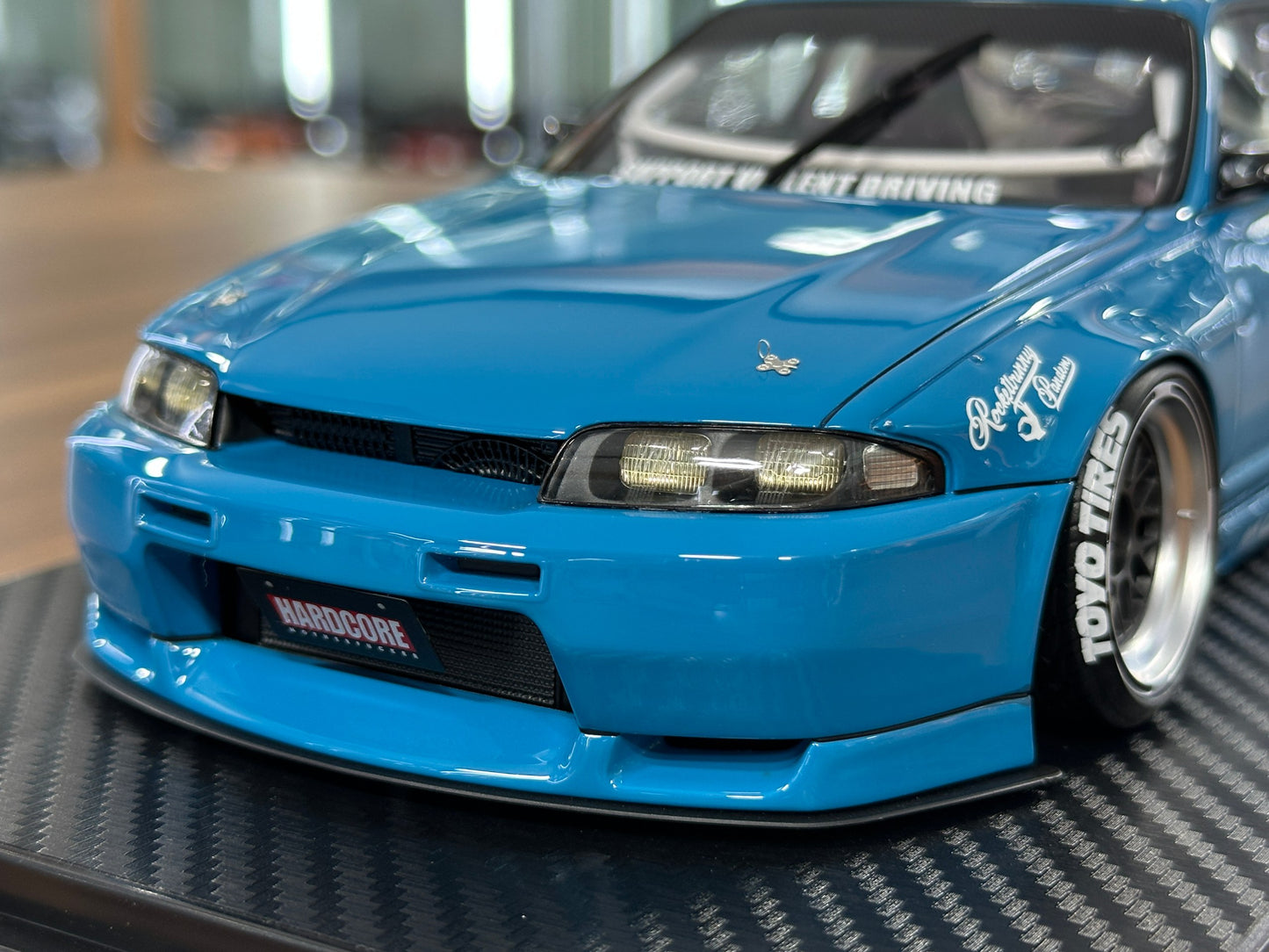 1/18 Resin Ignition Model Nissan Skyline GT-R R33 Pandem – Blue