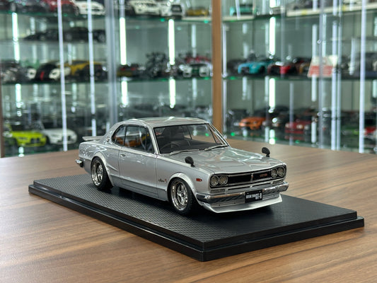 1/18 Resin Ignition Model Nissan Skyline 2000 GT-R KPGC10 – Silver