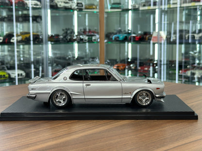 1/18 Resin Ignition Model Nissan Skyline 2000 GT-R KPGC10 – Silver