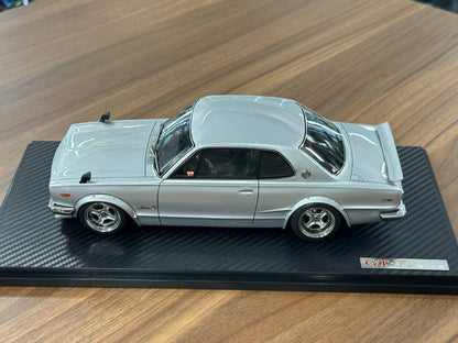 1/18 Resin Ignition Model Nissan Skyline 2000 GT-R KPGC10 – Silver